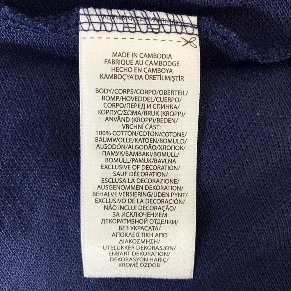 Ralph Lauren Polo Cruise Navy polo shirt Boys Large 14-16 - Picture 7 of 7